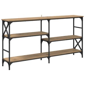 vidaXL Konsollbord Artisan Eik 150 x 29 x 76,5 cm Konstruert tre