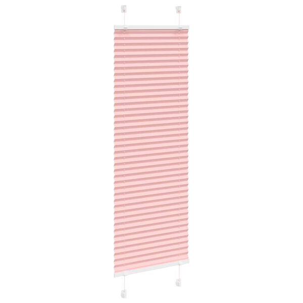 vidaXL plisségardin Rosa 40x100 cm Stoff Bredde 39,4 cm Polyester