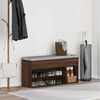 vidaXL Skobenk brun eik 102x30,5x45 cm konstruert tre