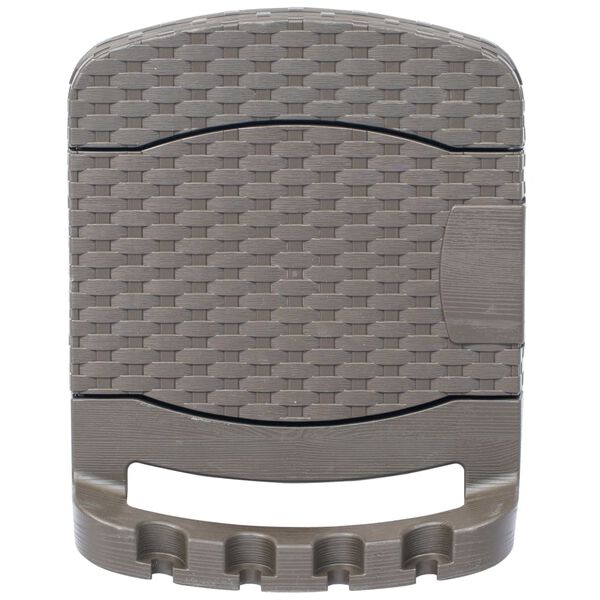 vidaXL Veggmontert slangetrommel med slange plast brun