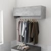 vidaXL Garderobe betonggr&aring; 100x32,5x35 cm konstruert tre