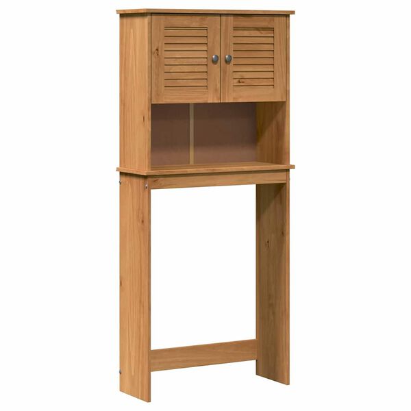 vidaXL Vaskemaskinskap VIGO honningbrun 72,5 x 27 x 161 cm Heltre furu