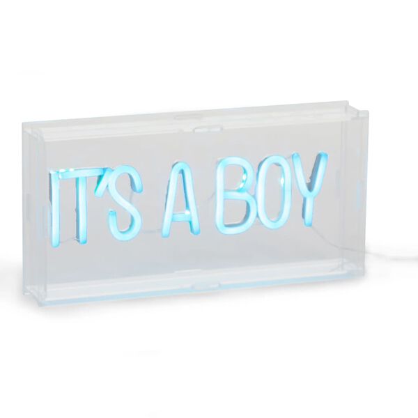 CHILDHOME Neon lysboks It's A Boy bl&aring;