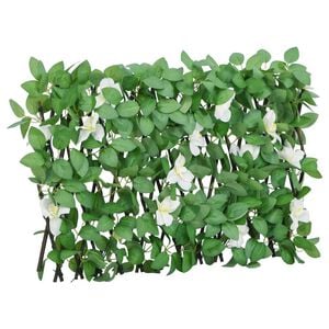 vidaXL Utvidbart espalier med kunstig ef&oslash;y gr&oslash;nn 180x30 cm