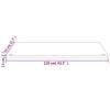 vidaXL Bordplate 110x55x2,5 cm heltre furu