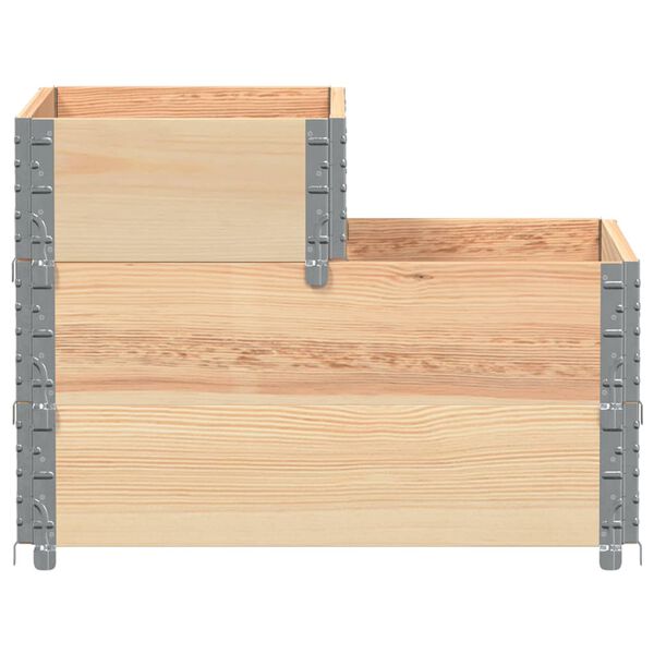 vidaXL Høyseng 3 trinn 120x80 cm heltre furu