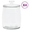 vidaXL Glasskrukker med lokk 4 stk 8000 ml