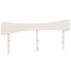 vidaXL Hodegavl hvit 180 cm heltre furu
