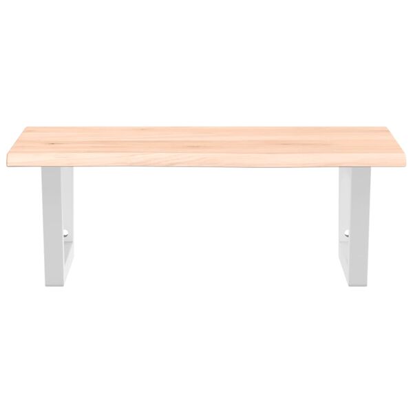 vidaXL Servanthylle veggmontert st&aring;l og heltre eik