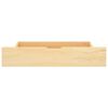 vidaXL Sengeramme med 4 skuffer heltre furu 140x200 cm