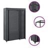 vidaXL Sammenleggbar garderobe grå 110x45x175 cm stoff