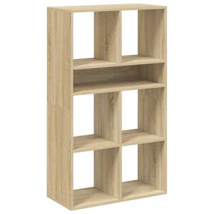 vidaXL Bokhylle sonoma eik 66x31x112 cm konstruert tre