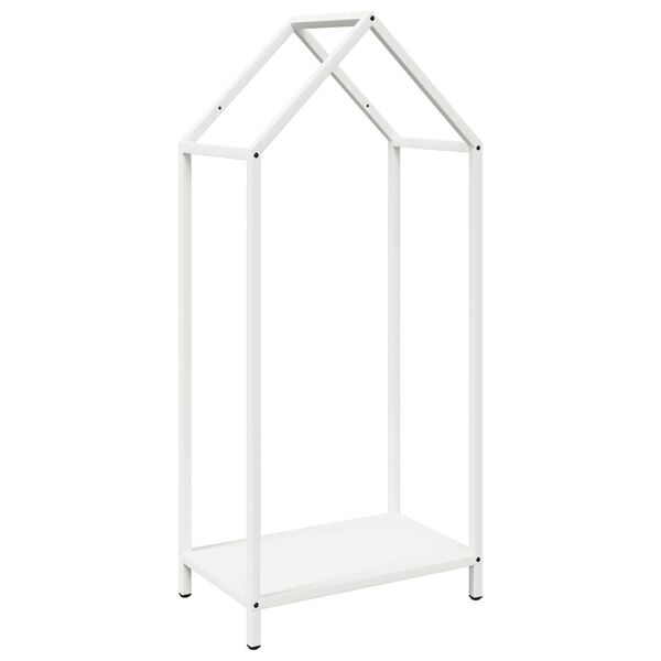 vidaXL Vedstativ svart 40x25x90 cm kaldvalset st&aring;l