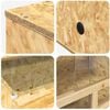 vidaXL Terrarium Brun 100 x 50 x 100 cm OSB