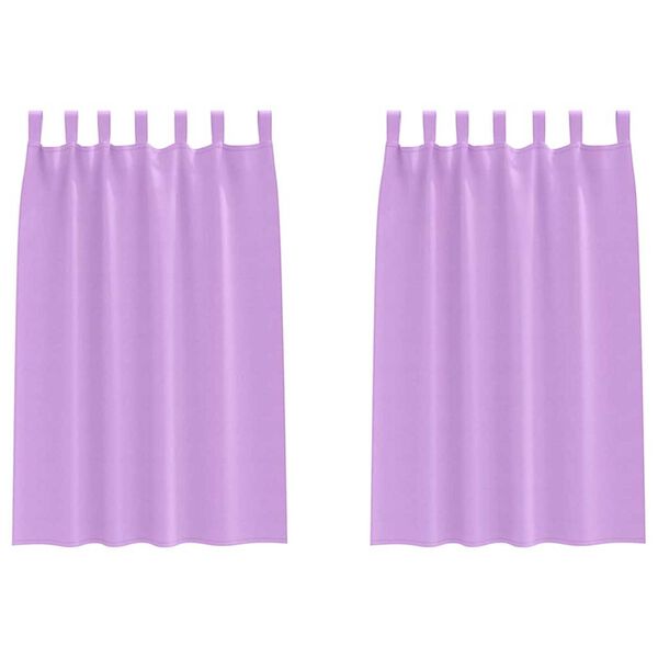 vidaXL M&oslash;rkleggende Gardiner med Ringer 2 pcs Lilla 175 x 140 cm