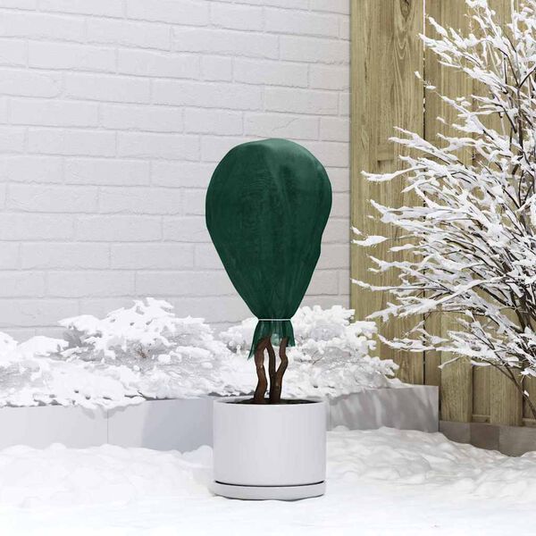 vidaXL Frostbeskyttelse Plante Fleece gr&oslash;nn 50 x 1,6 m Uvevd Stoff