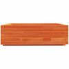 vidaXL Plantekasse voksbrun 80x80x26,5 cm heltre furu