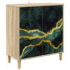 vidaXL Serviesskap WIJHE Sonoma 69 x 33 x 75 cm Konstruert tre