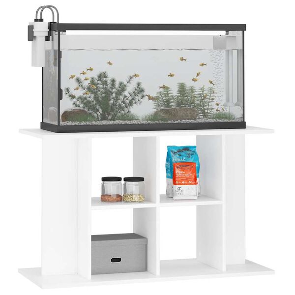 vidaXL Akvariumstativ hvit 100x40x60 cm konstruert tre