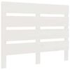 vidaXL Sengegavl hvit 75x3x80 cm heltre furu
