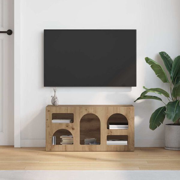 vidaXL TV-skap Artisan Eik 80 x 35 x 40 cm Konstruert tre