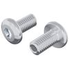 vidaXL L&aring;seskrue Ensfarget 2 stk. s&oslash;lv M6 x 12 mm St&aring;l