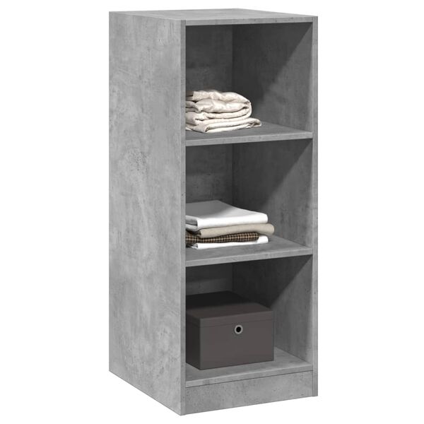 vidaXL Garderobe betonggr&aring; 48x41x102 cm konstruert tre
