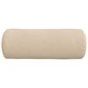vidaXL Bolster puter 2 pcs Krem Ø 25 x 70 cm Mikrofiber stoff