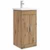 vidaXL Badm&oslash;bel med vask Artisan eik 42 x 40 x 84,5 cm Konstruert tre