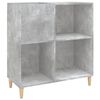vidaXL Hifi-benk betonggr&aring; 84,5x38x89 cm konstruert tre