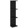 vidaXL Vegghylle Svart eik 22 x 15 x 100 cm Konstruert tre