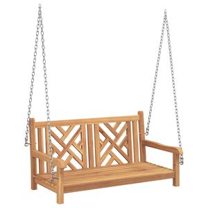 vidaXL Hengek&oslash;ye Benk 114 x 60 x 64 cm Massivt Teaktre