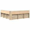 vidaXL Bokhylle Seng Sonoma eik 180 x 200 cm Konstruert tre
