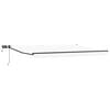 vidaXL Manuell utvidbar markise med LED-lamper Hvit 4 x 2 m