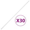 vidaXL Kabelkanaler 20x10 mm 30 m PVC