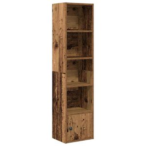 vidaXL Bokhylle gammelt tre 31x24x127 cm konstruert tre