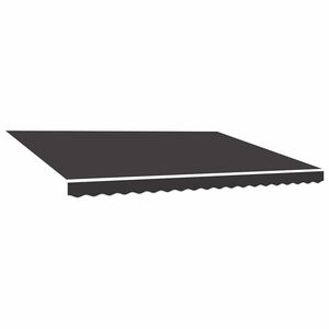 vidaXL Erstatningsduk for markise antrasitt 400x350 cm polyester
