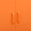 vidaXL Garderobe oransje 90x50x180 cm st&aring;l