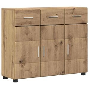 vidaXL Serviesskap med hylle FLORIN Artisan Eik 88,5 x 30,5 x 73 cm