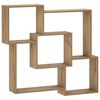 vidaXL Vegghylle Artisan eik 98 x 17 x 91 cm Konstruert tre