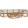 vidaXL Utend&oslash;rs sofa-sett 5 pcs Naturlig Solid akasietre