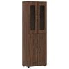 vidaXL H&oslash;yskap FLORIN 60 x 35 x 182 cm Brun Eik Konstruert tre