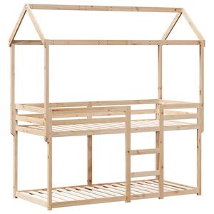 vidaXL K&oslash;yeseng uten madrass 90x200 cm heltre furu