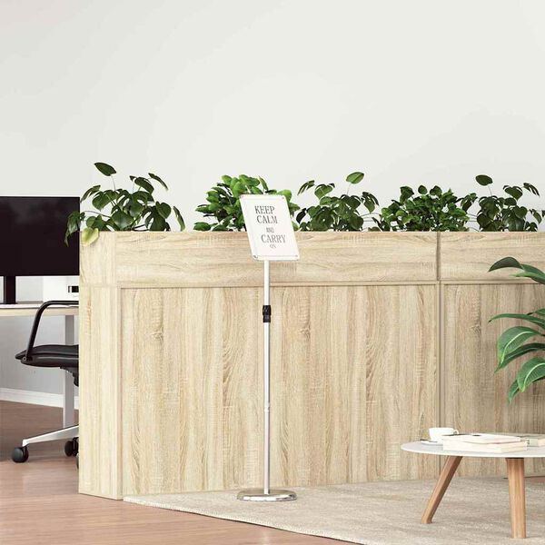 vidaXL Messe Utstillinger s&oslash;lv 25 x 25 x 125 cm Aluminium