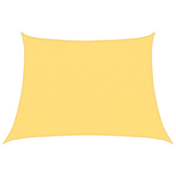 vidaXL Solseil 160 g/m&sup2; beige 4/5x3 m HDPE