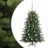 vidaXL Kunstig juletre med julekuler 120 cm 150 LED-lys Varmhvit