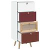vidaXL Highboard med skuffer 40x30x95 cm konstruert tre