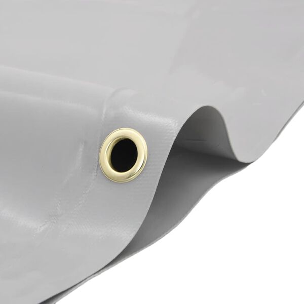 vidaXL Presenning grå Ø 3 m 650 g/m²