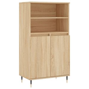 vidaXL Highboard sonoma eik 60x36x110 cm konstruert tre