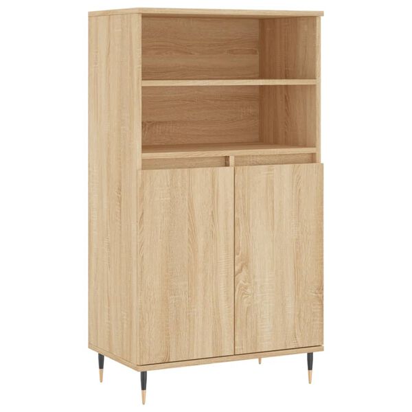vidaXL Highboard sonoma eik 60x36x110 cm konstruert tre